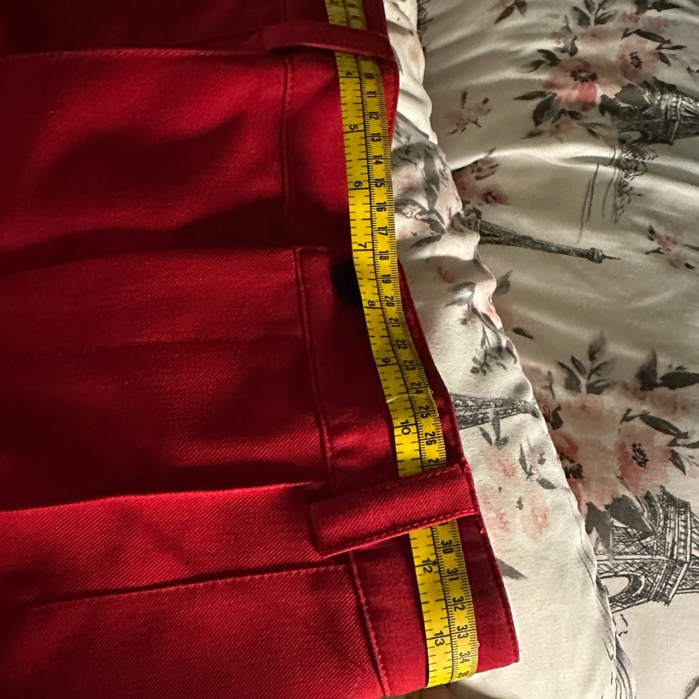 Zara Vibrant Red Pants - Picture 16 of 16